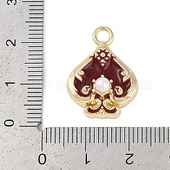 Rack Plating Alloy Enamel Pendants&nbsp;PALLOY-P309-06G-04