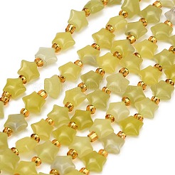 Natural Lemon Jade Beads Strands&nbsp;G-Z080-A26-8mm