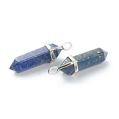 Natural Lapis Lazuli Pointed Pendants&nbsp;G-M378-01P-A07