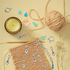 35Pcs Hamsa Hand with Evil Eye DIY Knitting Tool Sets&nbsp;HJEW-NB00061