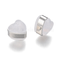 Heart Silicone Ear Nuts&nbsp;SIL-N003-05P