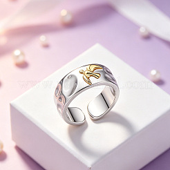 Brass Cuff Open Rings for Women&nbsp;WGD6E97-01