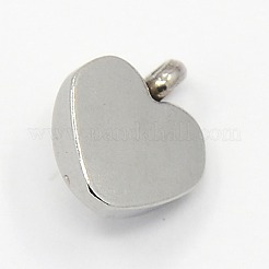 201 Stainless Steel Rhinestone Heart Charm Pendants&nbsp;RB-M030-05J