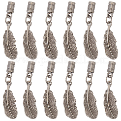 12Pcs Alloy Cord Ends&nbsp;FIND-GF0009-10AS