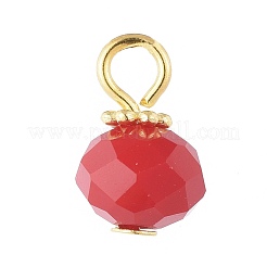 Electroplate Imitation Jade Glass Charms&nbsp;PALLOY-JF00395-M