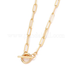 Brass Paperclip Chain Necklaces&nbsp;NJEW-JN03194