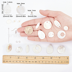DIY Shell Earring Making Kits&nbsp;DIY-SC0011-85