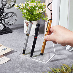 Acrylic Pencil & Makeup Brush Holder&nbsp;AJEW-WH0314-18-WH