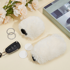 Plush Car Gear & Handbrake Cover Sets&nbsp;AJEW-CL0003-59B