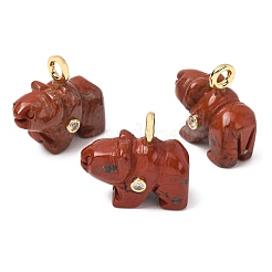 Natural & Synthetic Mixed Stone Carved Pendants&nbsp;G-H357-02G