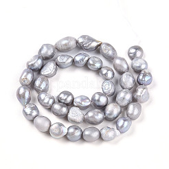 Natural Cultured Freshwater Pearl Beads Strands&nbsp;PEAR-N014-08L-01