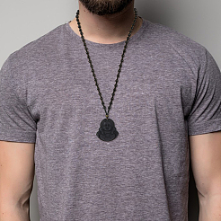 4Pcs 4 Styles Glass Pendant Necklaces&nbsp;NJEW-OC0001-04B