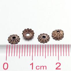 Antique Bronze Iron Flower Bead Caps&nbsp;X-IFIN-D023-AB-NF