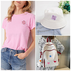 2 Sets Embroidery Cloth Iron On/Sew On Patches&nbsp;DIY-TA0013-08