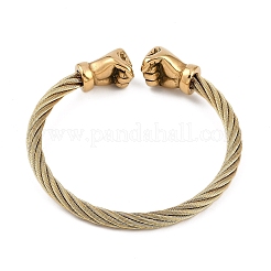 Ion Plating(IP) 304 Stainless Steel Bangles for Women&nbsp;STAS-M023-19E