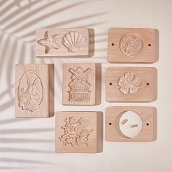 Wooden Cookie Molds&nbsp;DIY-WH0304-967
