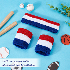 Polyester Elbow Sleeves and Headband&nbsp;AJEW-WH20010-49E