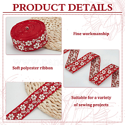 10 Yards Ethnic Style Embroidery Polyester Ribbons&nbsp;OCOR-FG0002-24A