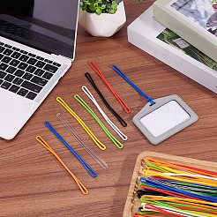 120Pcs 8 Colors PVC Travel Luggage Tags Lanyard&nbsp;FIND-GA0008-09