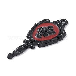 Halloween Rack Plating Alloy Enamel Pendants&nbsp;PALLOY-F018-26EB-02