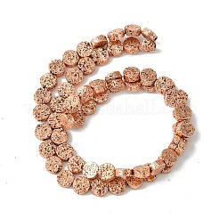 Electroplated Natural Lava Rock Beads Strands&nbsp;G-I360-M01-03