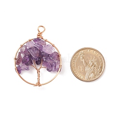 Natural Gemstone Chip Pendants&nbsp;PALLOY-JF01553