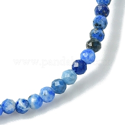 2mm Natural Lapis Lazuli Faceted Round Beaded Stretch Bracelets for Women&nbsp;BJEW-JB10843-02