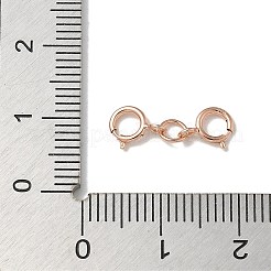 925 Sterling Silver Double Spring Ring Clasps&nbsp;STER-R003-07RG