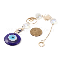 Handmade Lampwork Evil Eye Pendants Decoration&nbsp;HJEW-JM01120