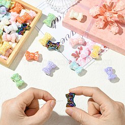 45Pcs 9 Colors UV Plating Opaque Acrylic Beads&nbsp;OACR-CJ0002-54