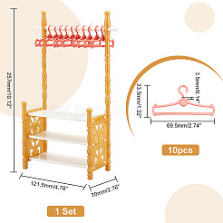 Random Color Plastic Doll Clothes Shoes Rack&nbsp;AJEW-WH0332-35C