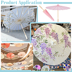 DIY Blank Craft Paper Umbrella&nbsp;DIY-WH0899-801B