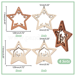 Wood Pendants&nbsp;LS-FIND-WH0162-09