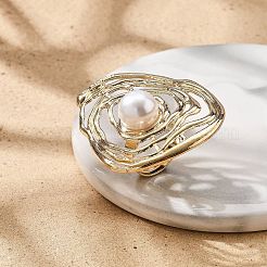 Round Alloy Adjustable Rings for Women&nbsp;LS-RJEW-B108-04KCG