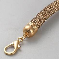 Alloy Topaz Rhinestone Bag Handles&nbsp;DIY-WH0554-95G