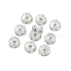 Brass Grade A Rhinestone Spacer Beads&nbsp;RB-A004-4