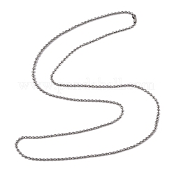 Tarnish Resistant 304 Stainless Steel Ball Chain Necklaces&nbsp;X-CHS-O005-B-1.5mm