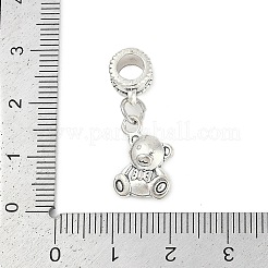 Rack Plating Brass European Dangle Charms&nbsp;KK-R200-09AS-01