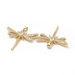 Brass Cubic Zirconia Pendants&nbsp;ZIRC-I062-18G