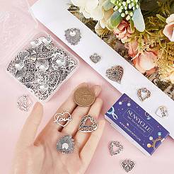 80Pcs 10 Styles Tibetan Style Alloy Pendants&nbsp;FIND-SC0007-73