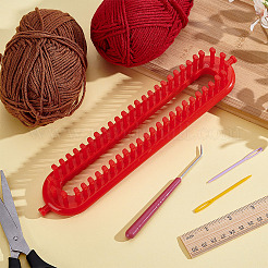 Oval Plastic Long Knitting Loom&nbsp;DIY-WH0591-593