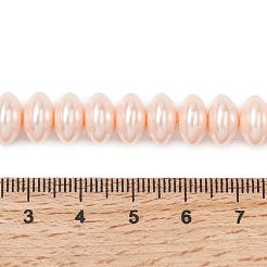 Electroplate Opaque Glass Imitation Pearl Beads Strands&nbsp;EGLA-H113-04C