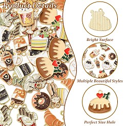 48Pcs 12 Styles Eco-Friendly Zinc Alloy Pendants&nbsp;ENAM-YW0009-91