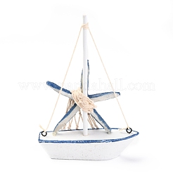 Mediterranean Style Natural Wood Display Decorations&nbsp;DJEW-H005-03B
