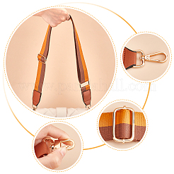 Stripe Pattern Adjustable Nylon Bag Strap&nbsp;FIND-WH0092-40B