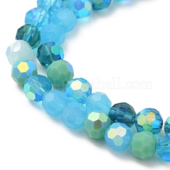 Electroplate Glass Beads Strands&nbsp;EGLA-P048-A01
