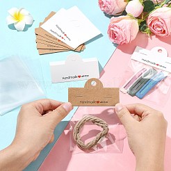 100Pcs 2 Colors Rectangle Paper Foldable Header Cards&nbsp;CDIS-CJ0001-10