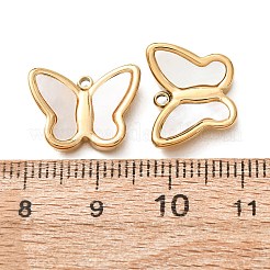 Natural White Shell Pendants&nbsp;SH-CBAE384-01G