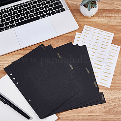 6Pcs Rectangle Paper Notebook Index Divider Sheets&nbsp;AJEW-CP0011-91