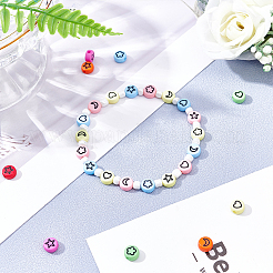 1600Pcs 8 Colors Opaque Acrylic Beads&nbsp;MACR-PH0001-18